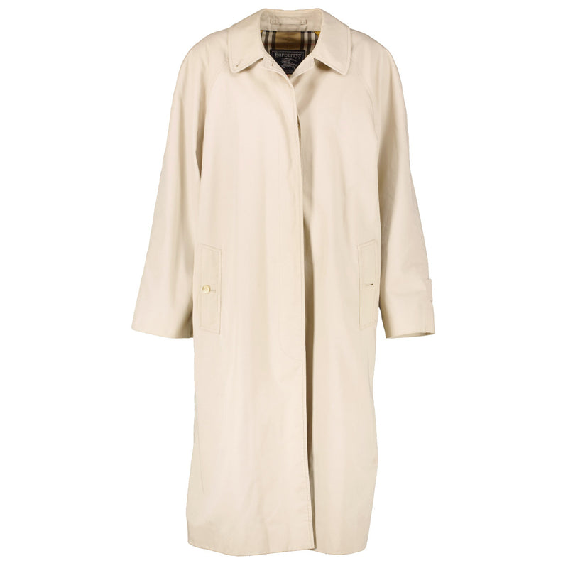 Burberry Honey Beige Cotton Car Coat