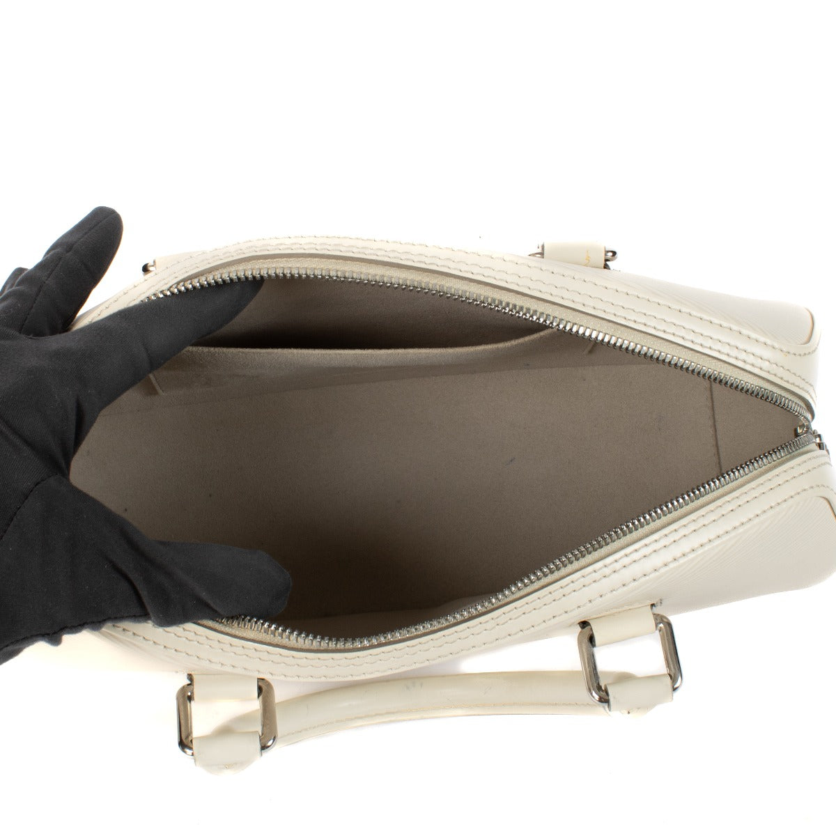 Sac Jasmin en cuir Epi blanc Louis Vuitton