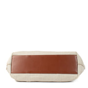 Shop 100% authentic Chloé Beige Kamilla North-South Linen Tote Bag at Labellov.com.