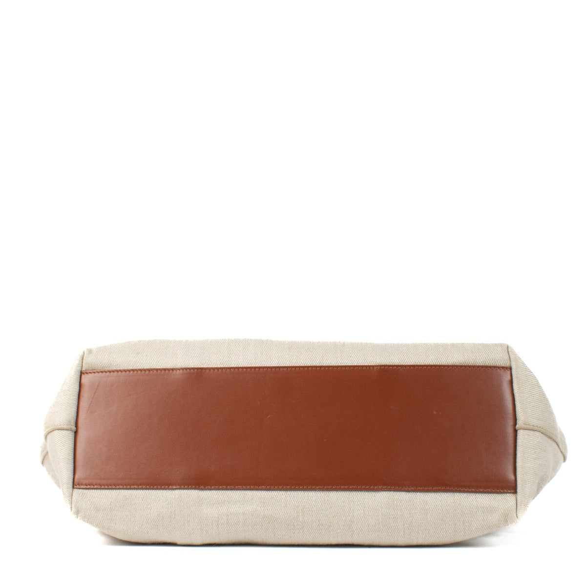 Shop 100% authentic Chloé Beige Kamilla North-South Linen Tote Bag at Labellov.com.