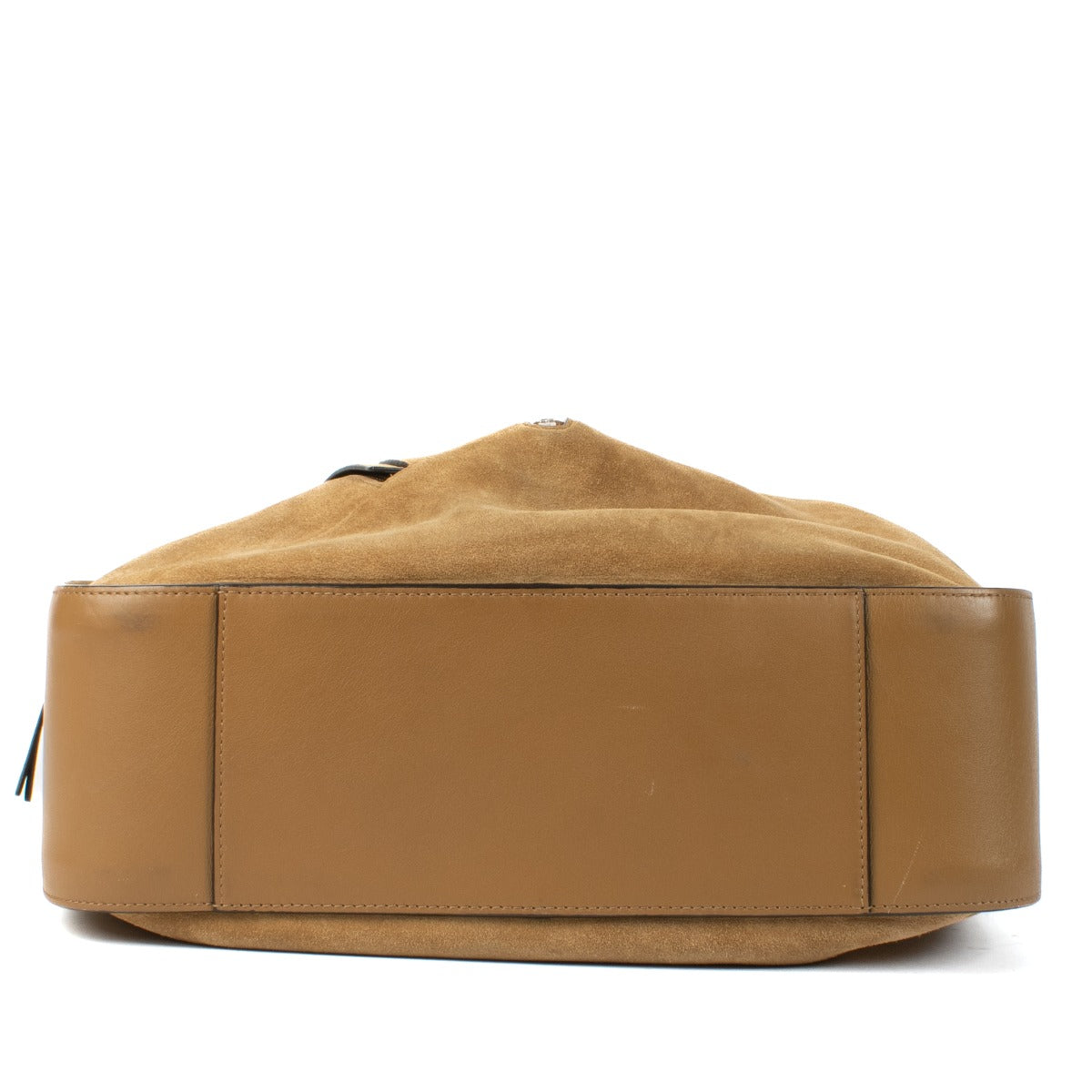 Shop 100% authentic Loewe Brown Suede Large Hammock Bag at Labellov.com.