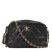 Shop 100% authentic Chanel Black Lambskin Vintage Camera Crossbody Bag at Labellov.com.