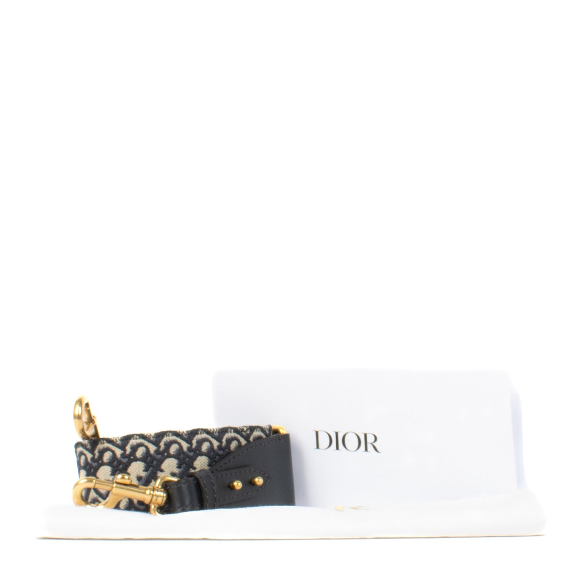 Shop 100% authentic Christian Dior Blue Oblique Bag Strap at Labellov.com.