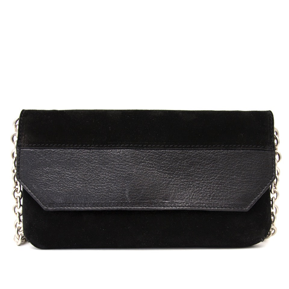 shop veilig online aan de beste prijs Narciso Rodriguez Suede Wallet on Chain