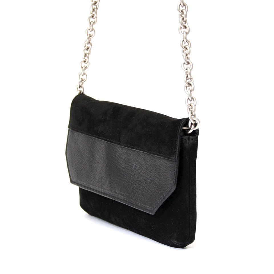 acheter en ligne pour le meilleur prix sac a main Narciso Rodriguez Suede Wallet on Chain comme neuf