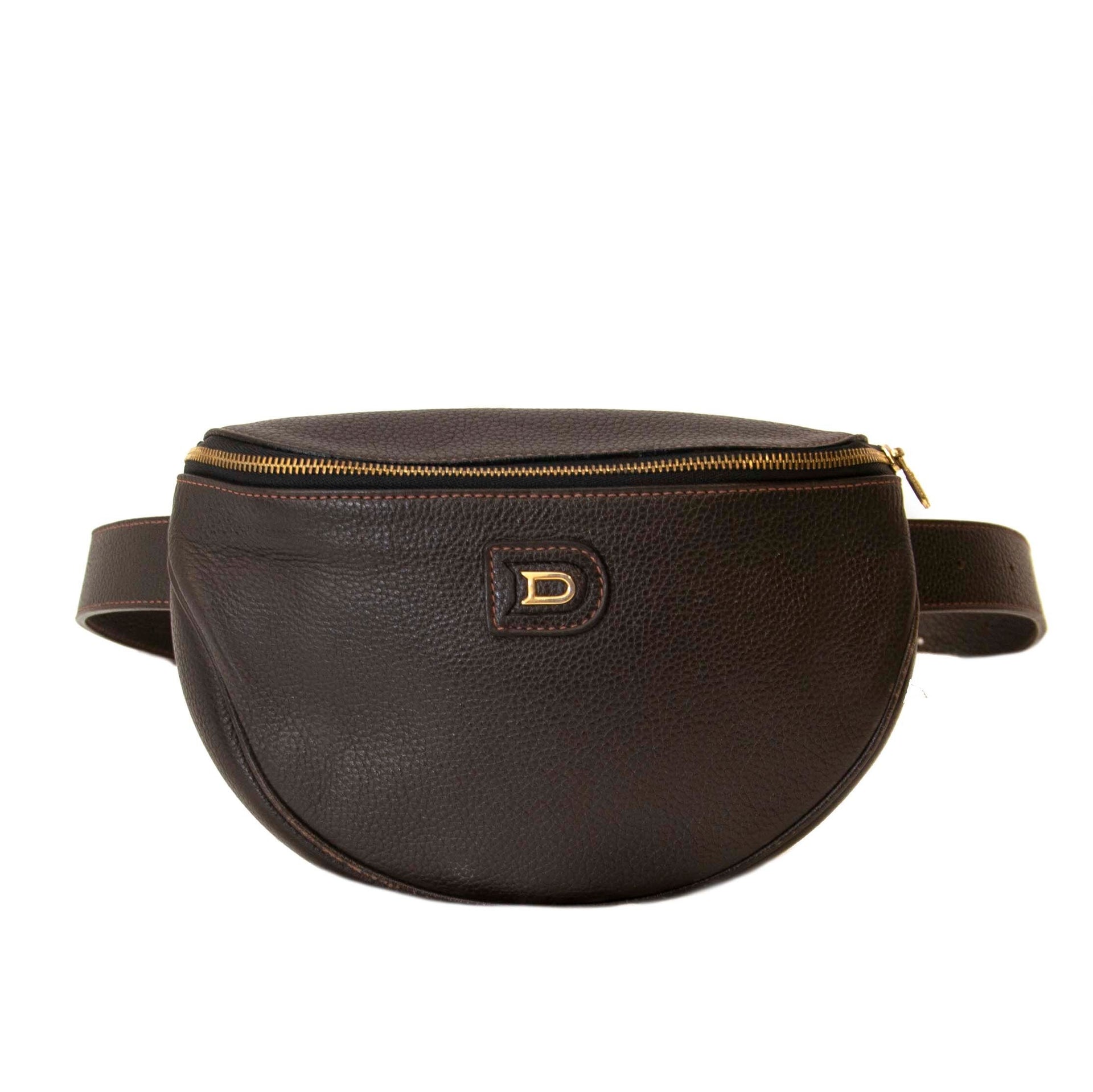 Delvaux Dark Brown Musette Belt Bag