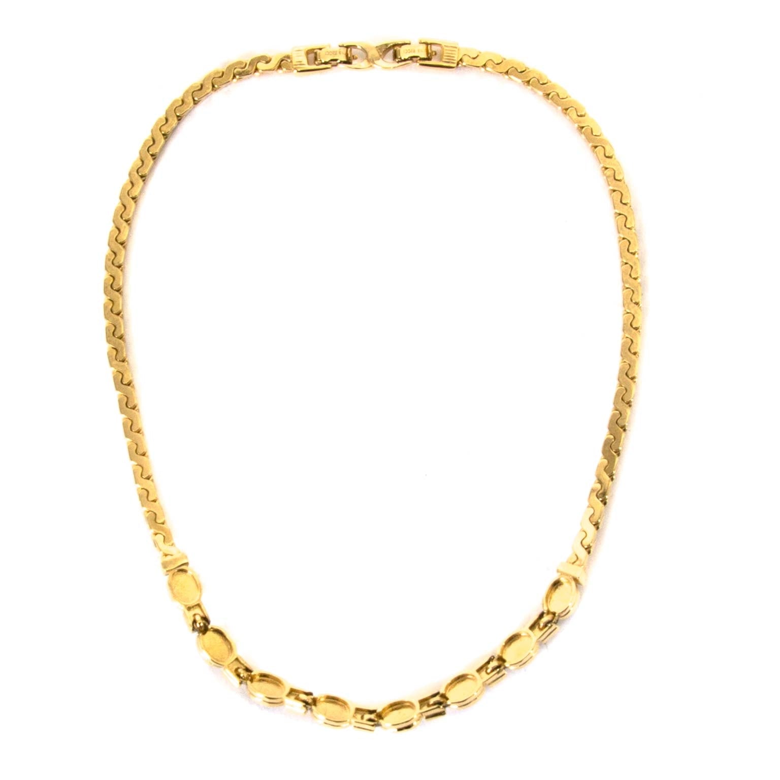 Nina Ricci Goudkleurige Ketting En Clipoorbellen