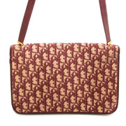 Dior Monogram Burgundy Crossbody Bag