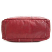 Gucci Red Leather GG Monogram Boston Bag