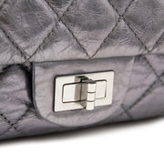 comme neuf sac a main Chanel Metallic Silver Reissue