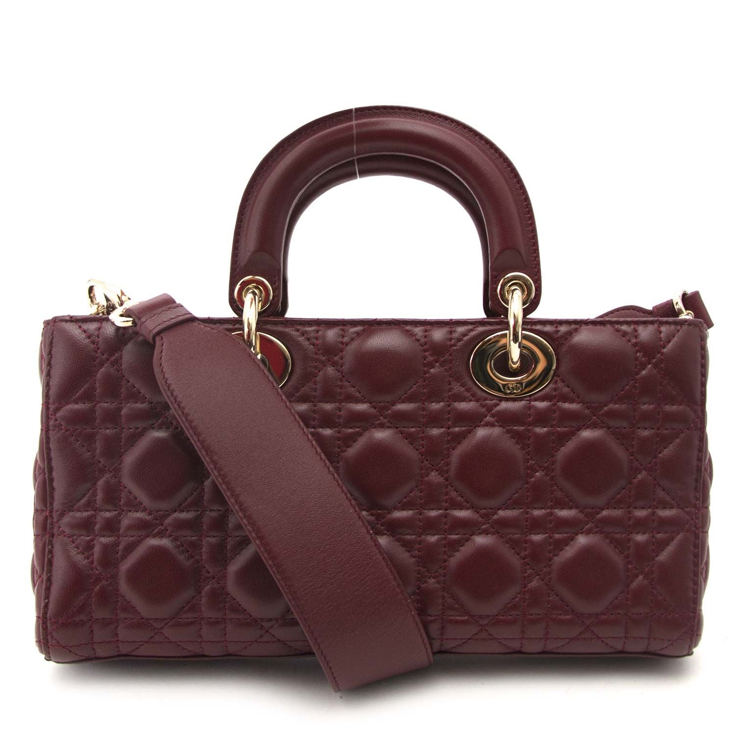 tweedehands lederen dior tas