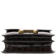 Hermès Constance III 24 Poche Dos Alligator Missi Lisse Maccasar GHW