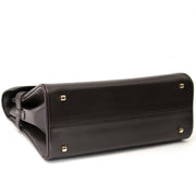 tweedehands Delvaux Brown Boxcalf Leather Tempete MM te koop bij labellov