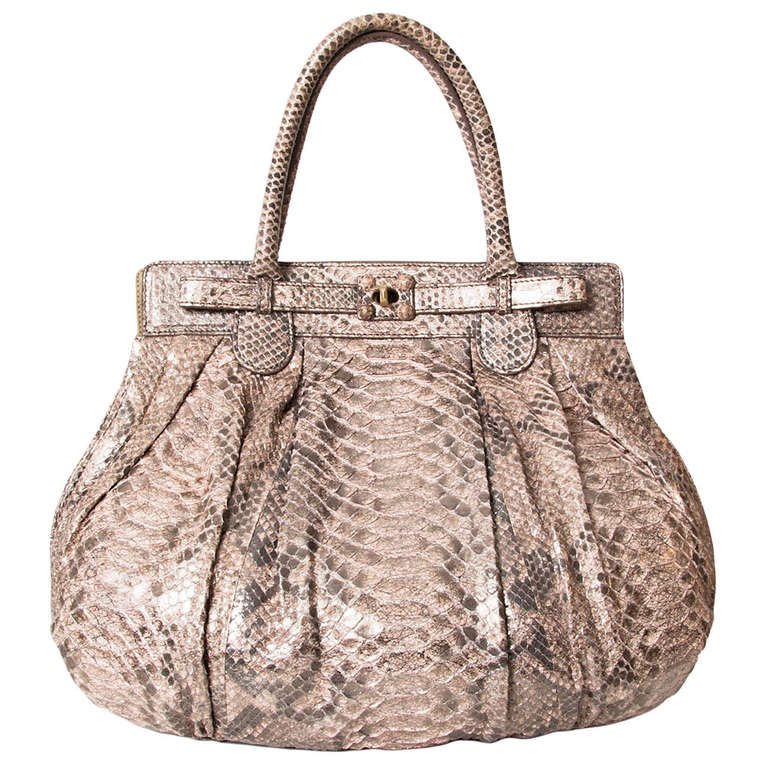 Sac Zagliani grand modèle en python gonflé
