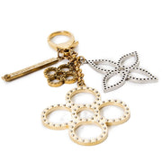 Louis Vuitton Brown And Gold Puzzle Keychain