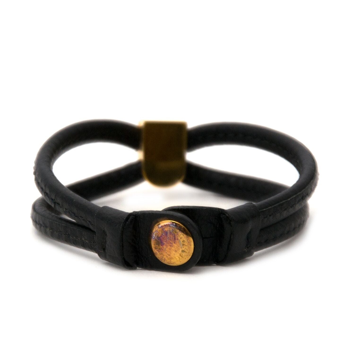 buy Delvaux Black Leather Bracelet for a good price at labellov