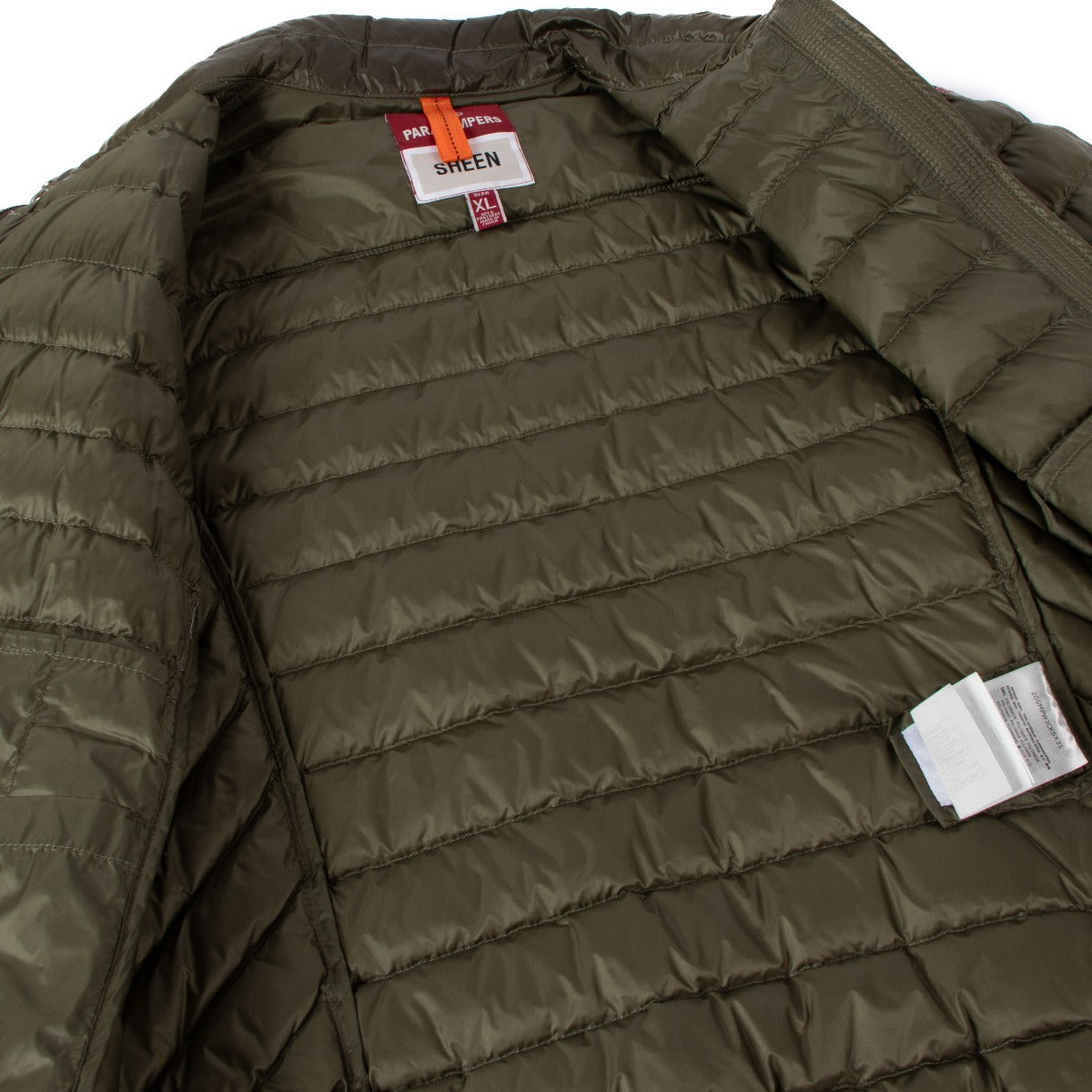 Parajumpers Sheen Green Lightweight Down Jacket - Size XL