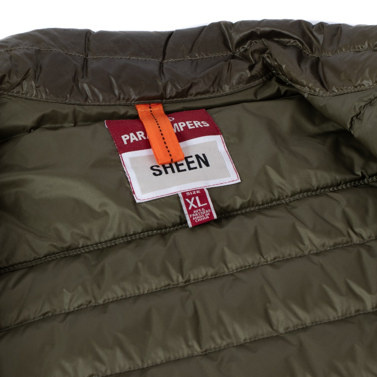 Parajumpers Sheen Green Lightweight Down Jacket - Size XL
