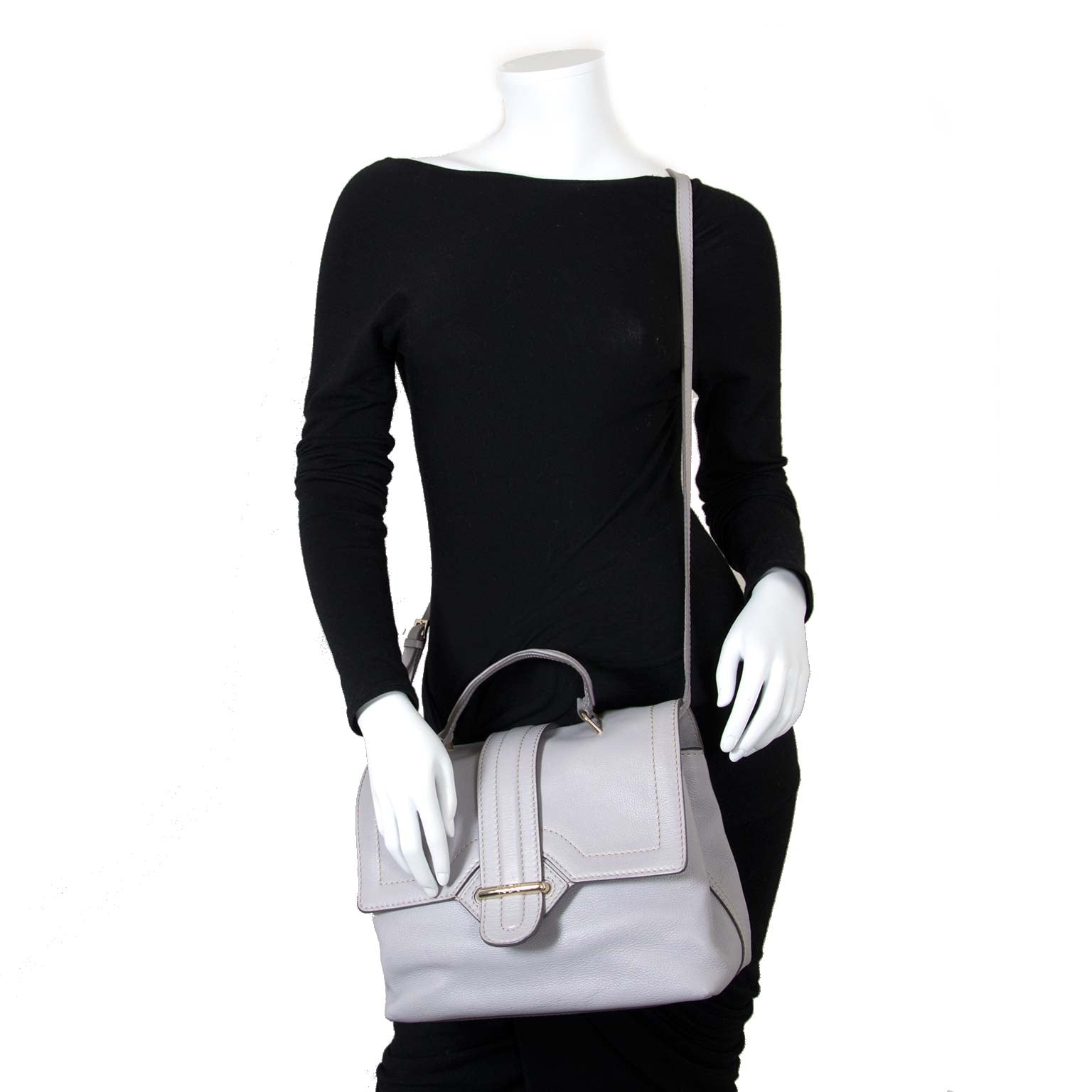 tods grey leather bag now for sale at labellov vintage fashion webshop belgium
