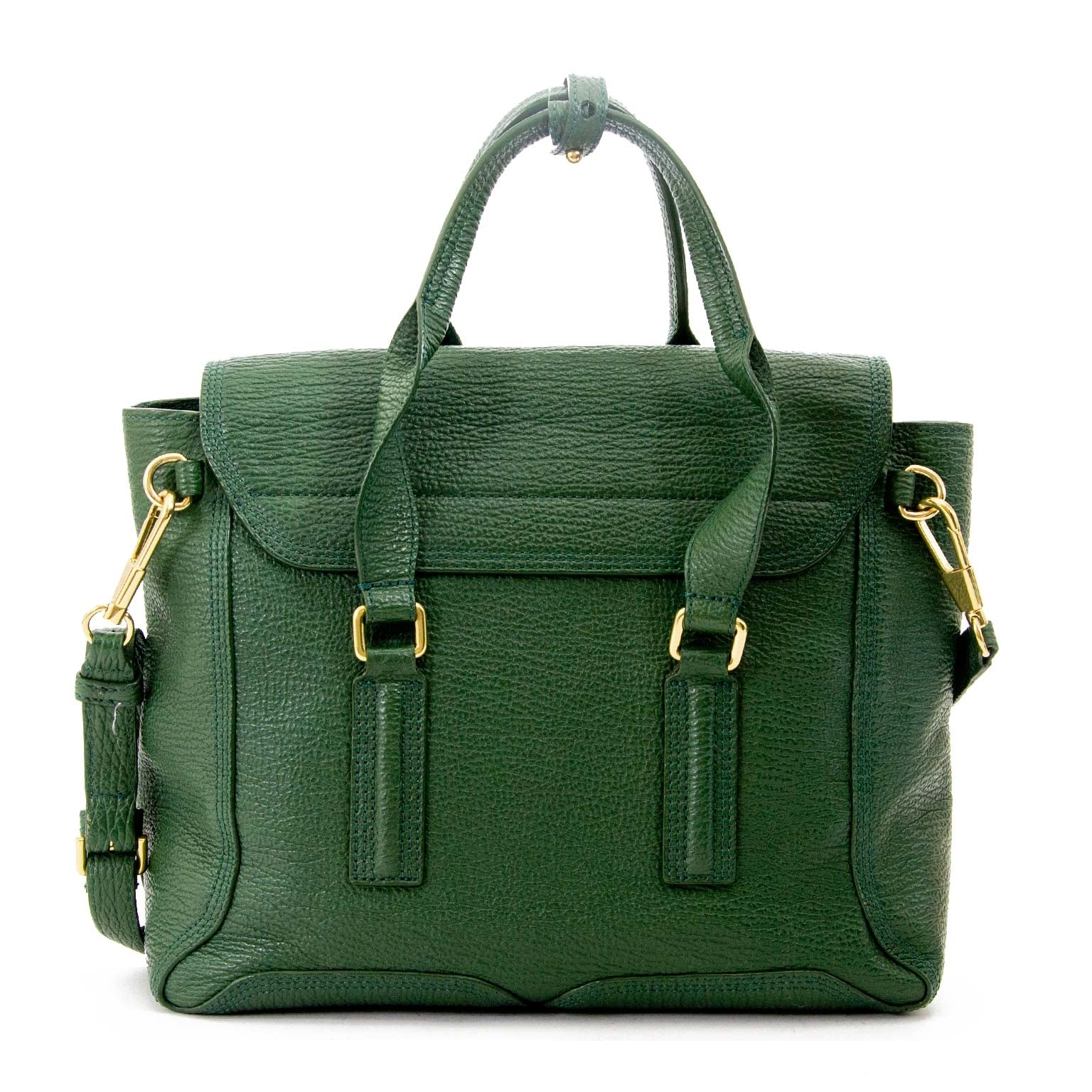 3.1. phillip lim medium green pashli bag now for sale at labellov vintage fashion webshop belgium