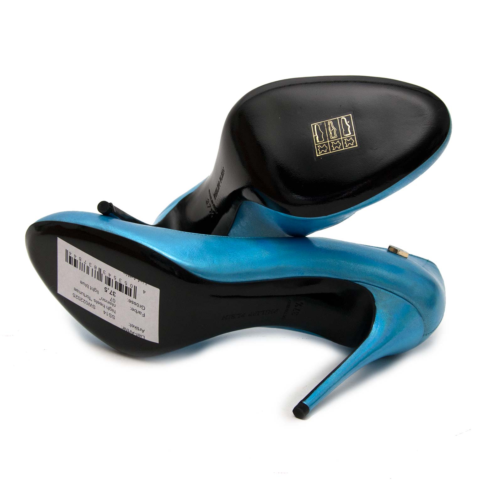 Philipp Plein 'Fortuna Plango' Irridescent Blue Pumps