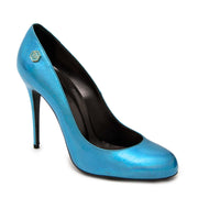 Philipp Plein 'Fortuna Plango' Irridescent Blue Pumps