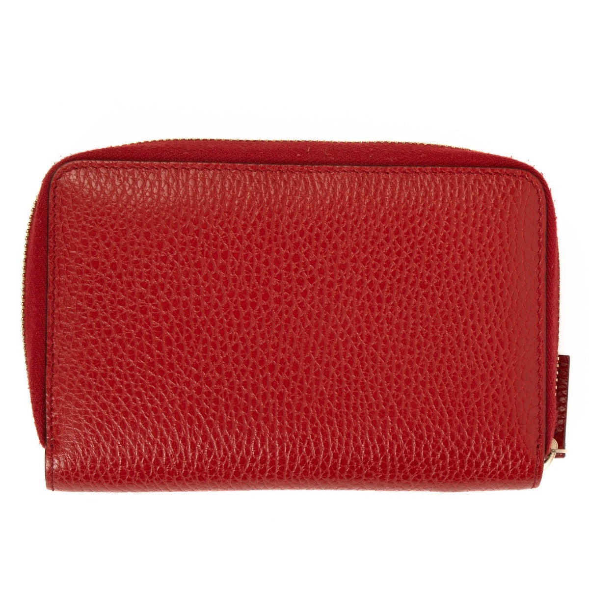 Gucci Red Zip Compact Wallet