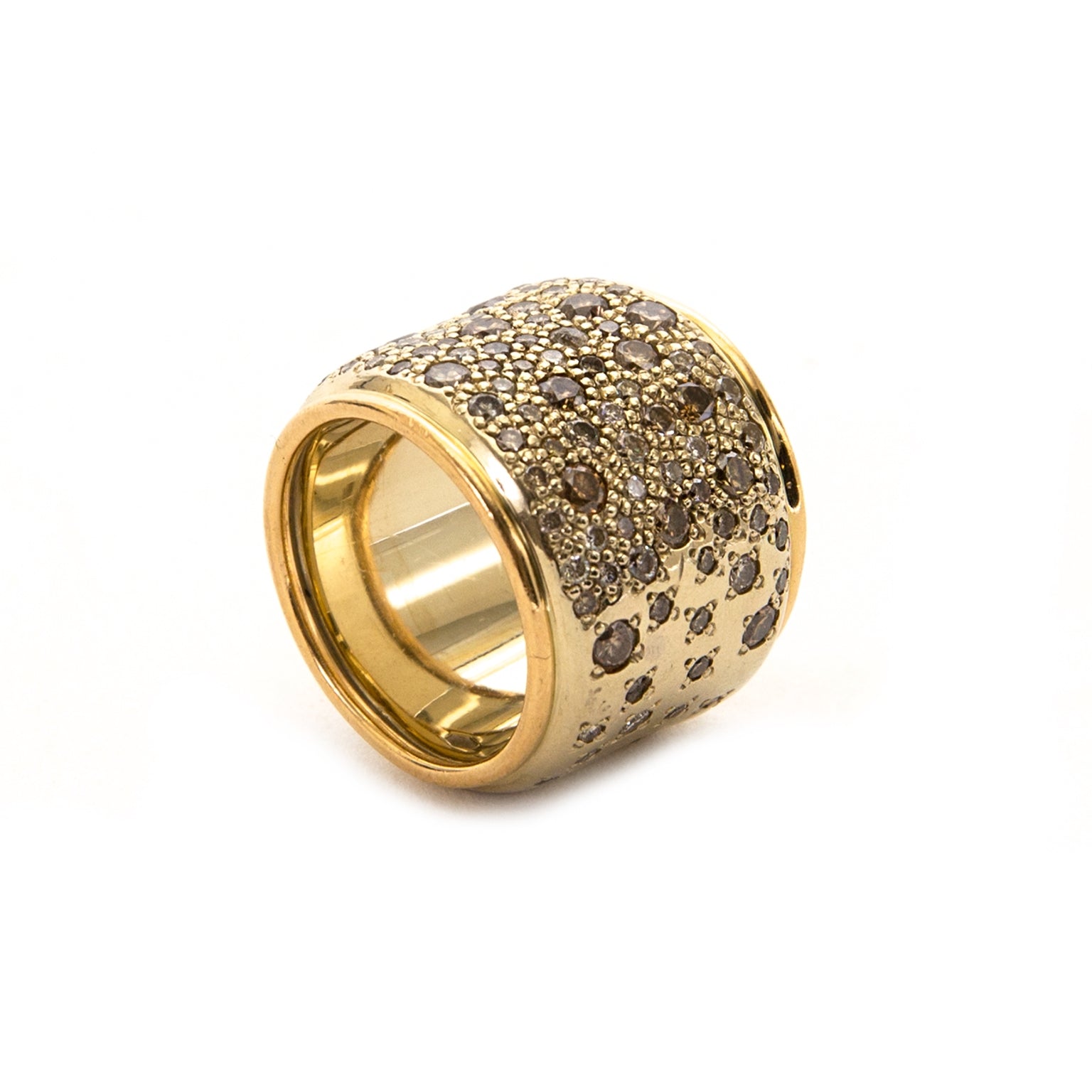 Pomellato brown diamond 'Sabbia' wide band ring nu onlien te koop tegen de beste prijs bij labellov.com