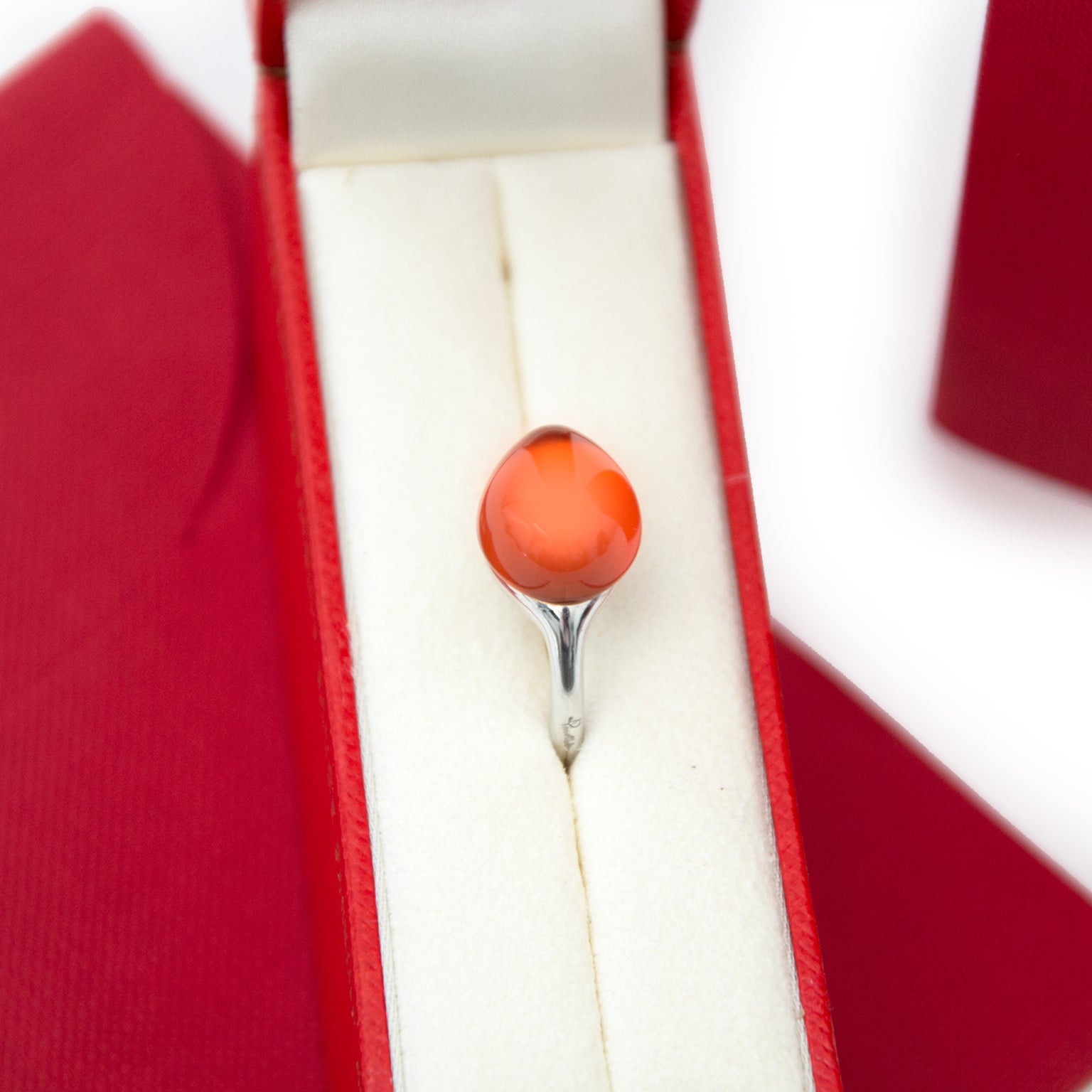 Pomellato Ring Rouge Passion Oranje Saffier