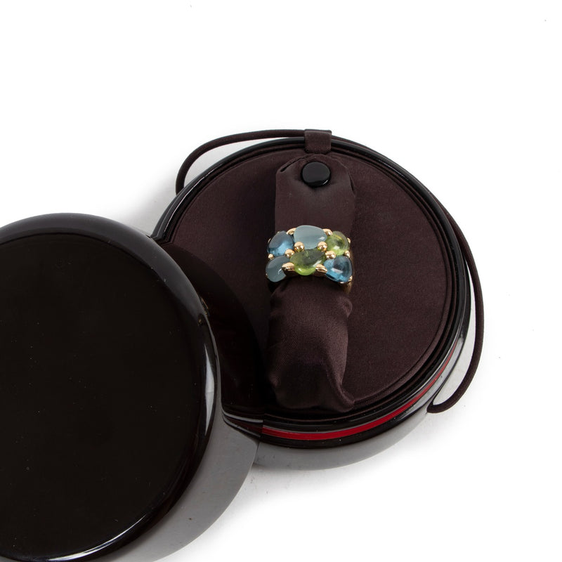 Pomellato 18k Yellow Gold Multi-Gemstone Saffi Ring