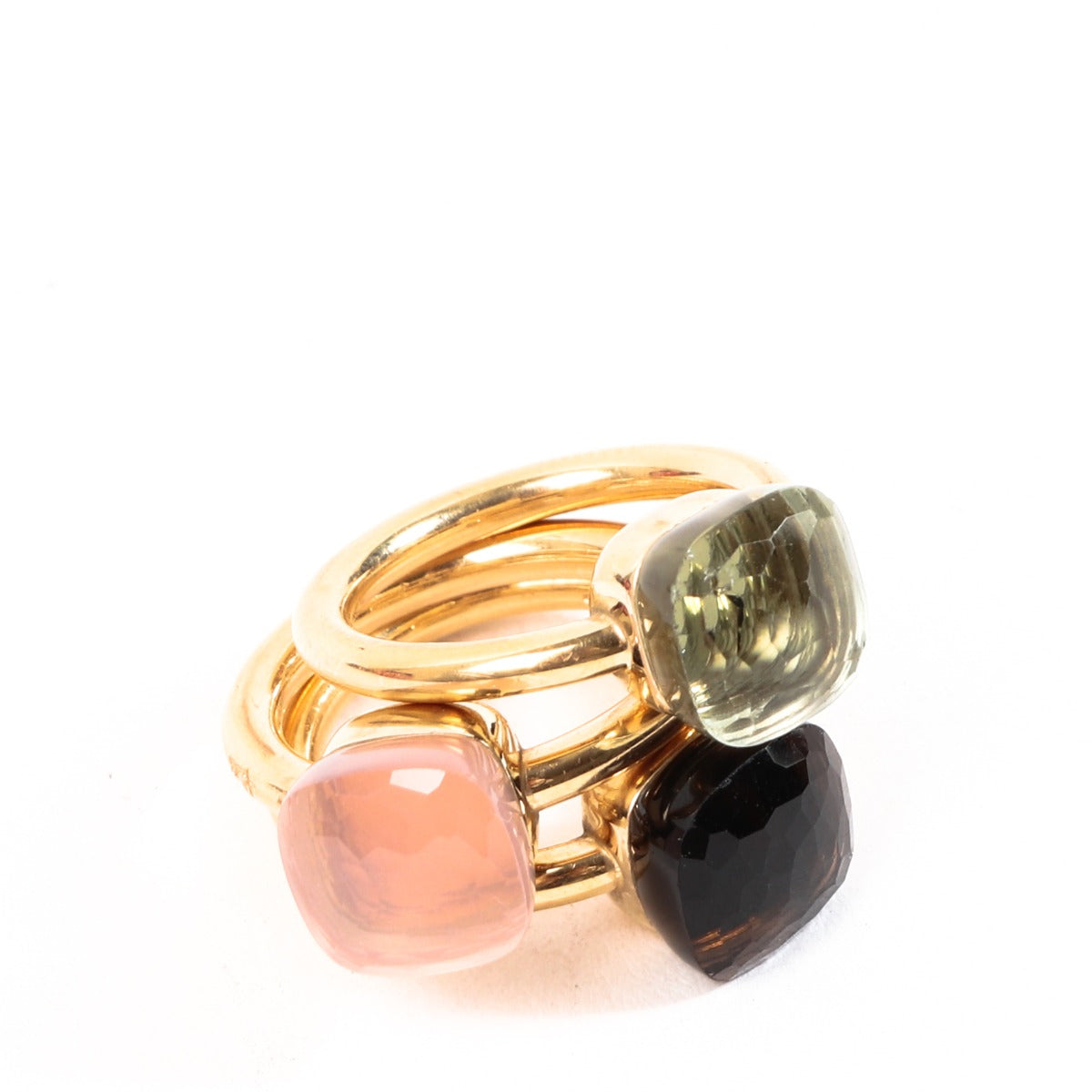 Pomellato Nudo Classic Rose Gold Trio Ring Set