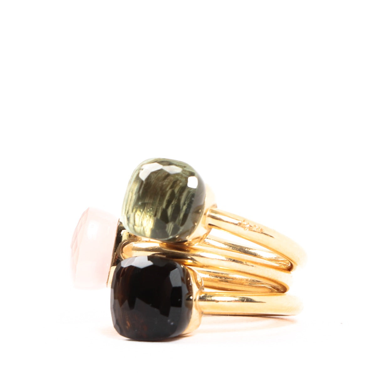 Pomellato Nudo Classic Rose Gold Trio Ring Set