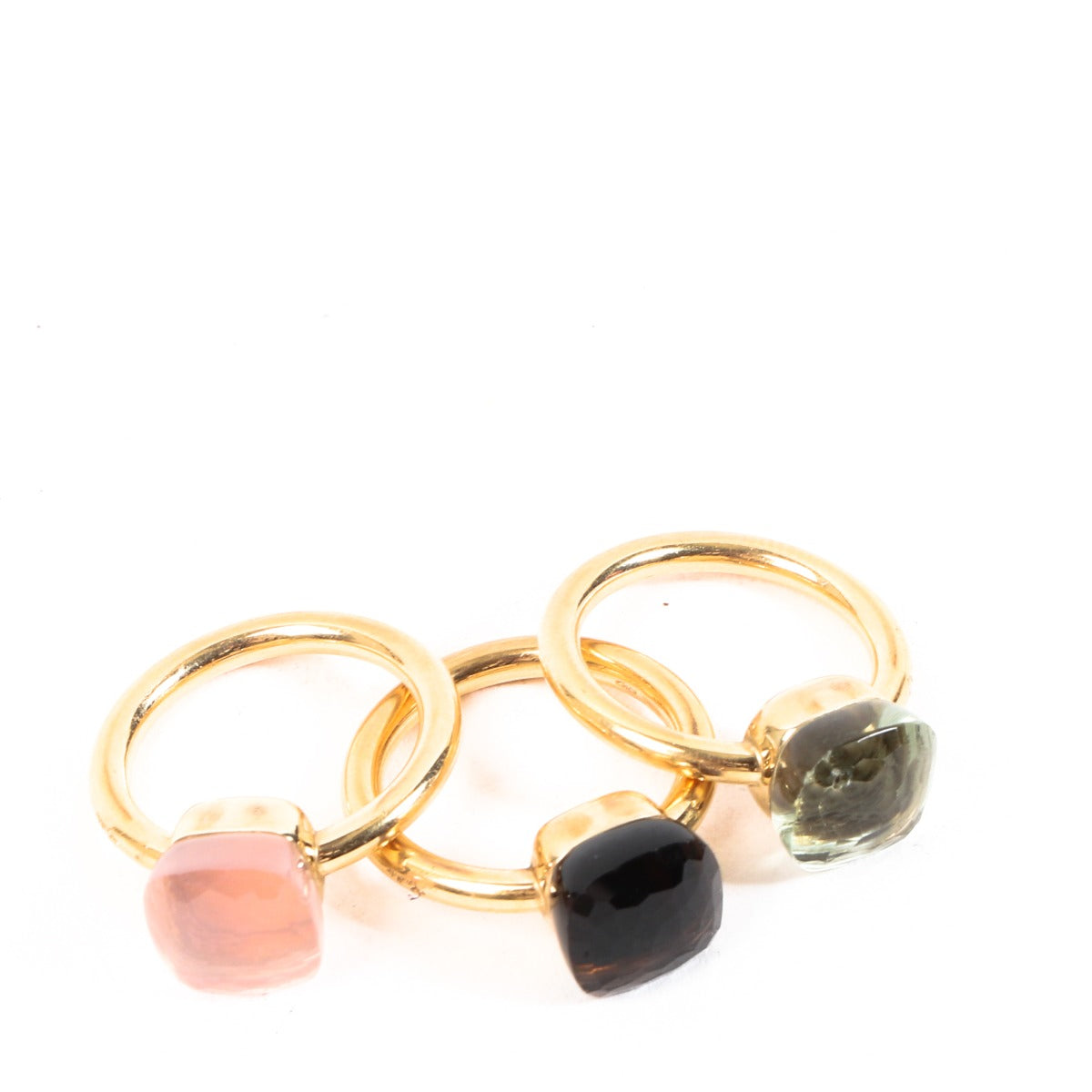 Bague trio Pomellato Nudo Classique en or rose - Taille 56