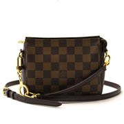 koop Louis Vuitton Navona Ebene Damier Pouch Bag bij labellov aan een goede prijs