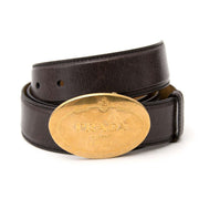 Buy an authentic secondhand Prada belt in black at the right price at LabelLOV vintage webshop. Safe and secure online shopping.