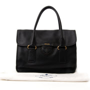 koop online of boetiek Prada Black Leather Bag aan de beste prijs 100% authentiek