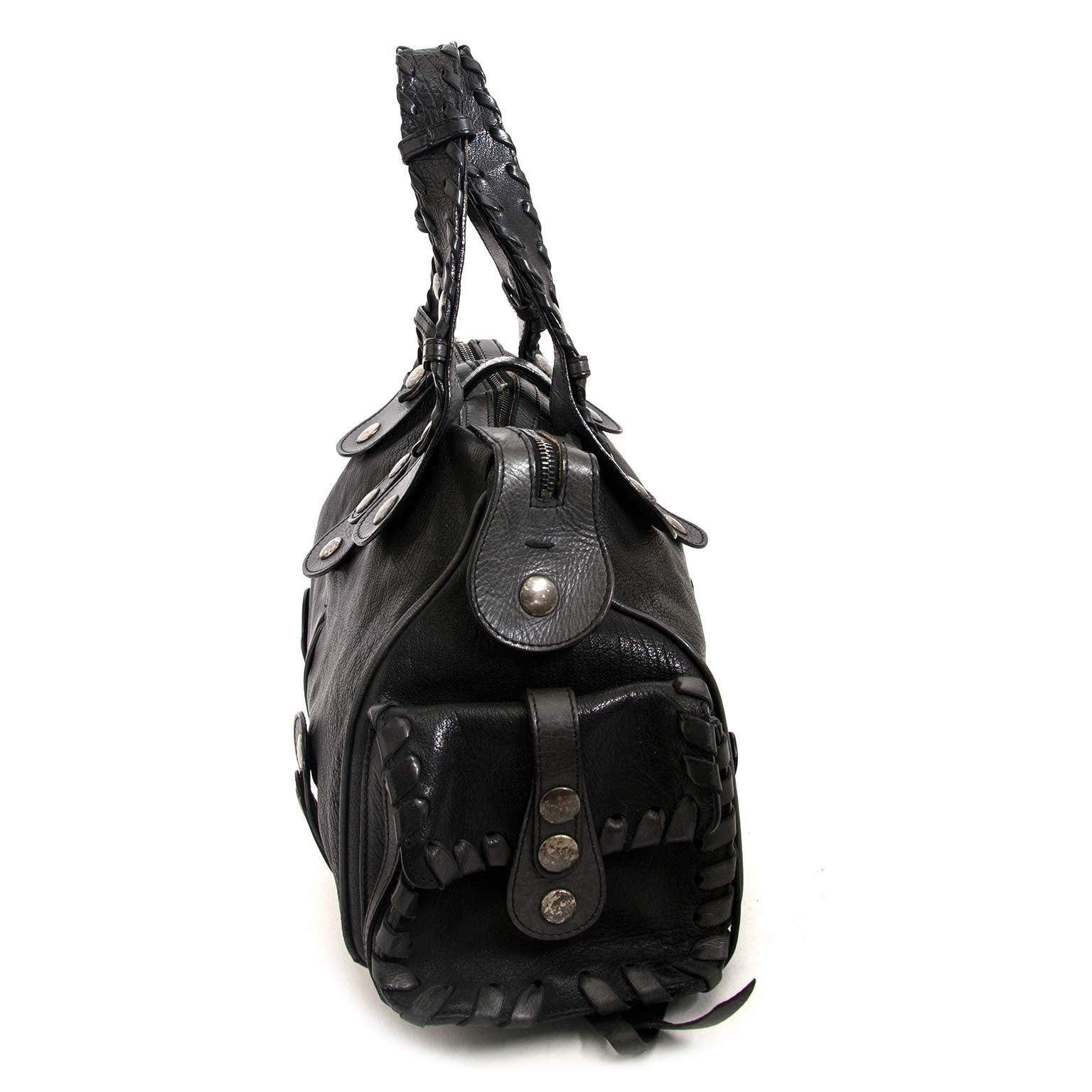 chloé zwarte silverado tas nu te koop bij labellov vintage mode webshop belgië