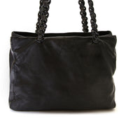 prada plastic chain black leather shoulder bag now for sale at labellov vintage fashion webshop belgium