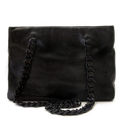 prada plastic chain black leather shoulder bag now for sale at labellov vintage fashion webshop belgium