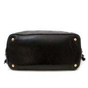 prada black front zip shoulder bag now for sale at labellov vintage fashion webshop belgium