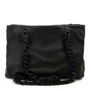 Prada Black Leather Shoulder Bag te koop bij labellov voor de beste prijs