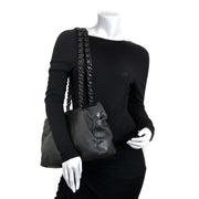 Prada Black Leather Shoulder Bag for sale at labellov for the best price
