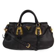 prada black soft calfskin leather satchel bag now for sale at labellov vintage fashion webshop belgium