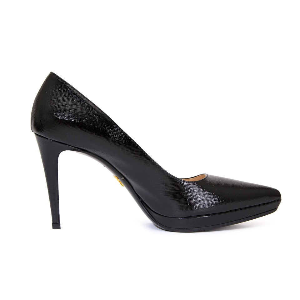 koop veilig online nieuwe Prada Saffiano Platform Pumps