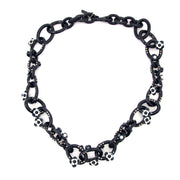 Authentieke blauwe tweedehands Prada ketting bij Labellov