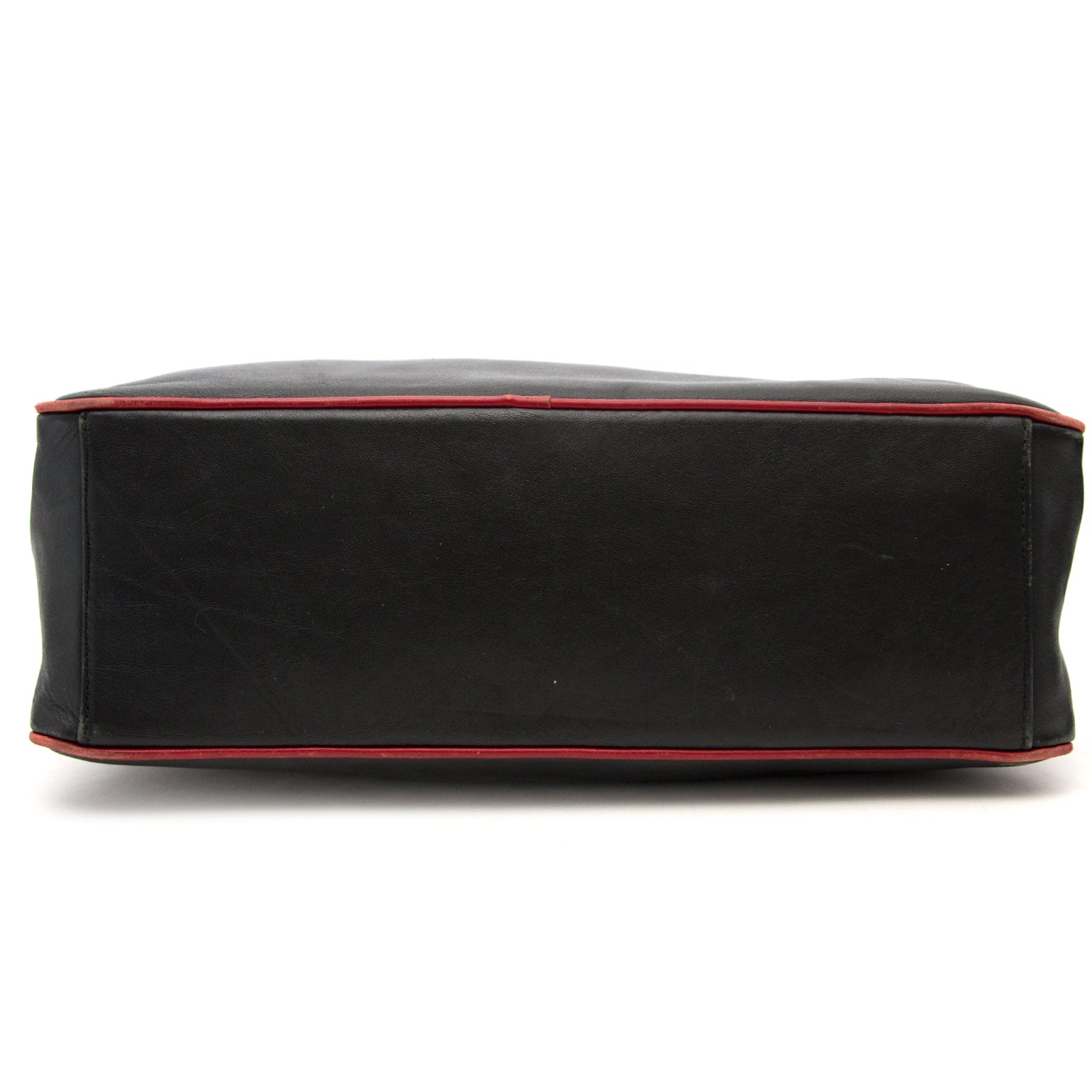 Prada Black and Red Leather Shoulder Bag