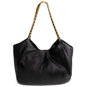 prada black soft calf chain tote now for sale at labellov vintage fashion webshop belgium