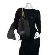 prada black soft calf chain tote now for sale at labellov vintage fashion webshop belgium