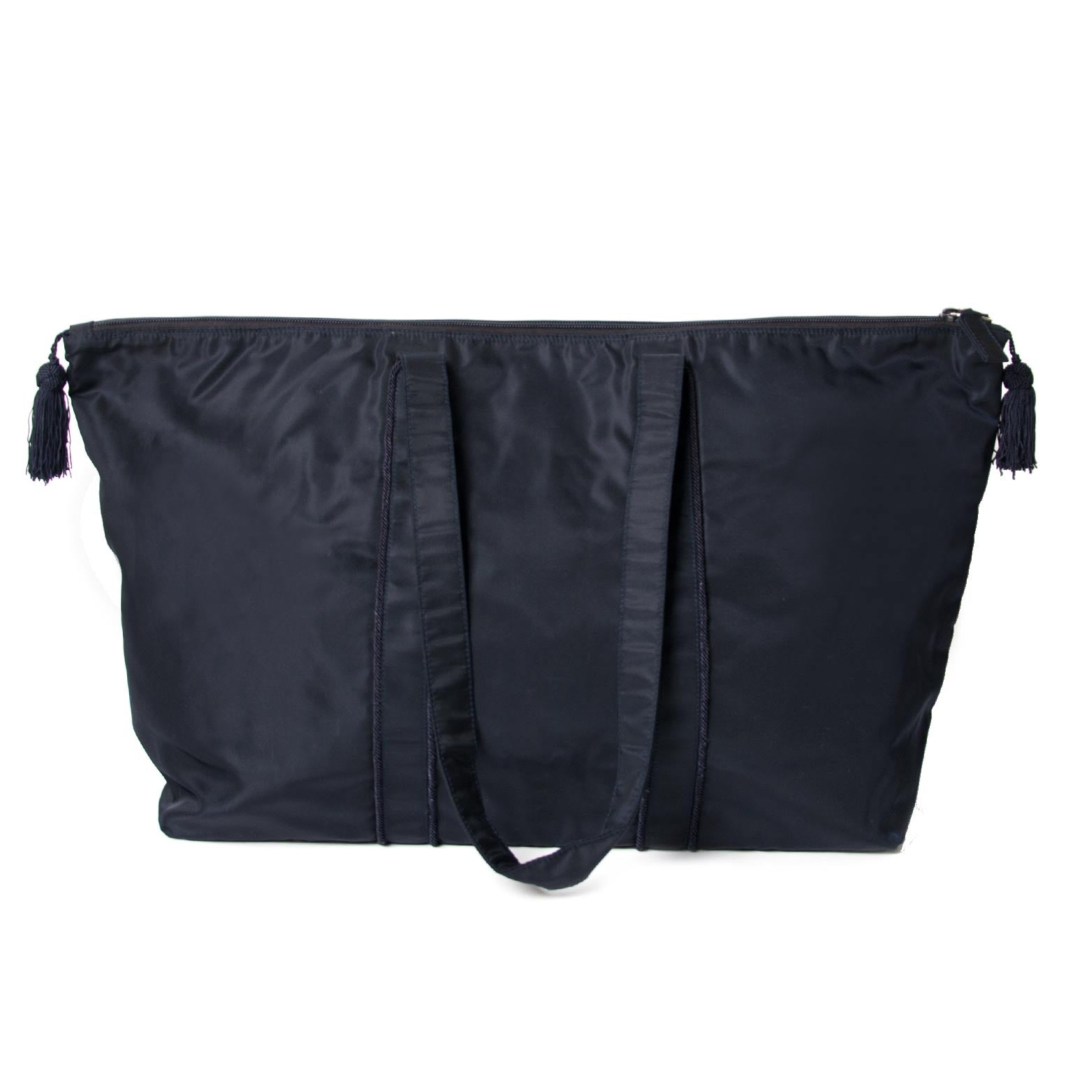 Prada dark blue nylon shopper now for sale at labellov vintage fashion webshop belgium