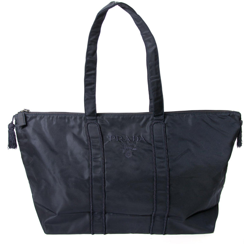 Prada dark blue nylon shopper now for sale at labellov vintage fashion webshop belgium